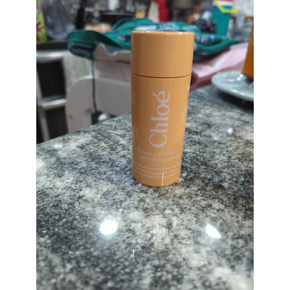 RARE HTF  -  Vintage  CHLOE  LAGERFELD  PERFUMED Dusting POWDER 1.5 oz